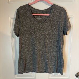 Sonoma Charcoal V-Neck Short Sleeve Tee